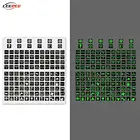 Светящиеся автомобильные наклейки для приборной панели, приборной панели, выключателя света, фотопленки, автомобильные аксессуары для прицепа, грузовика, морской лодки, каравана