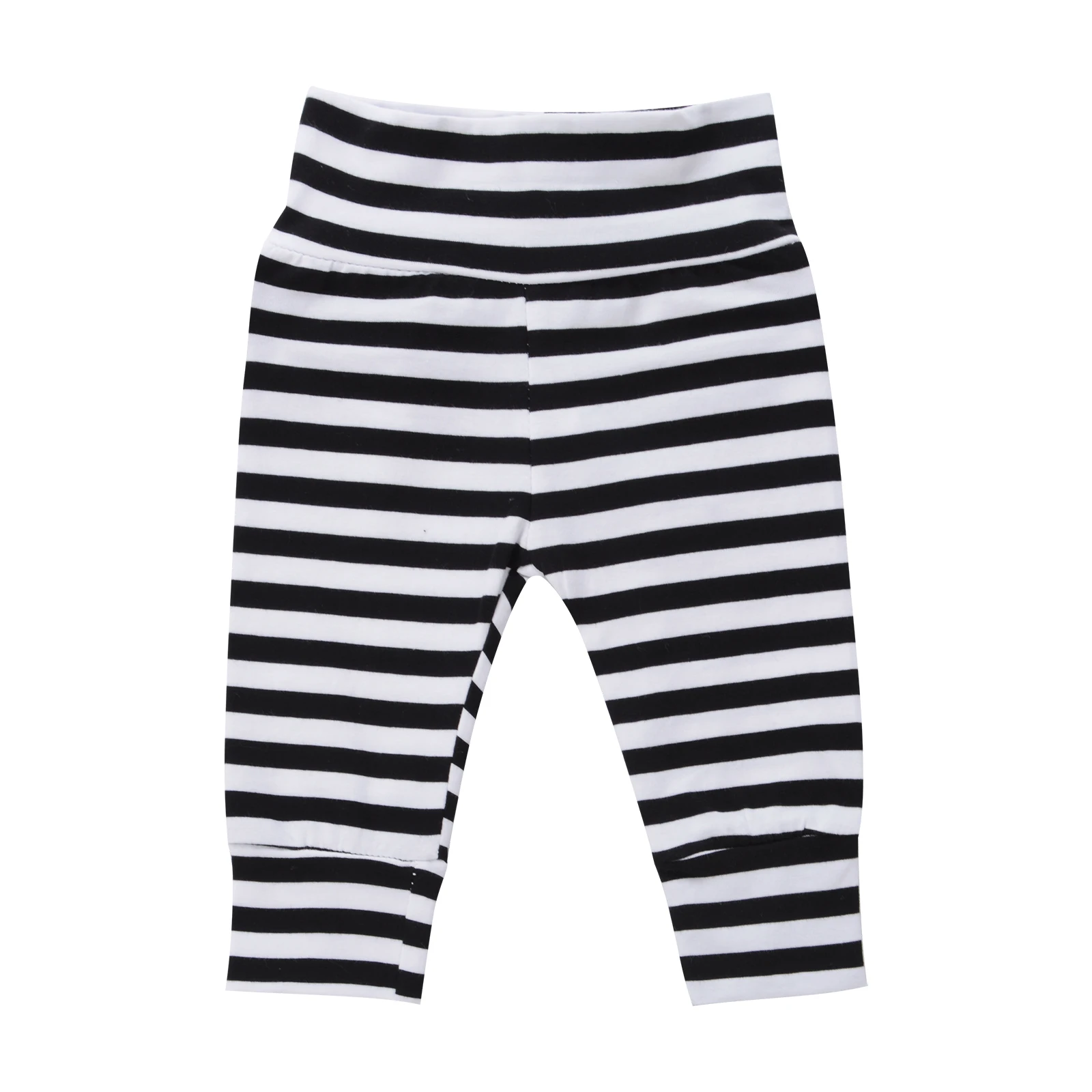 

Newborn Black White Striped Pants