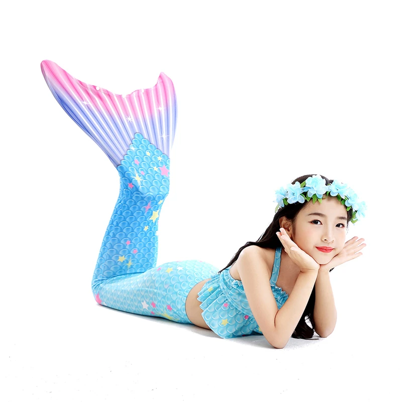 dresses 2021 mermaid tail with monofin flipper mermaid costume cosplay mermaid bikini swimsuit girls dress free global shipping