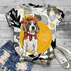 Модная Повседневная футболка для мужчин и женщин, летняя повседневная футболка с 3D рисунком, удобная уличная Женская футболка для улицы