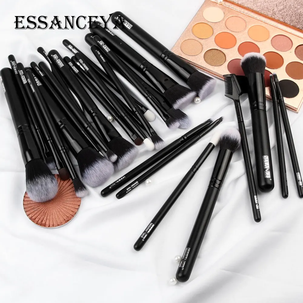 ESSANCEYA 10/27PCS Makeup Brushes Set Foundation Eyeshadow Blending Make Up Brush Tools Soft Synthetic Hair For Beauty | Красота и