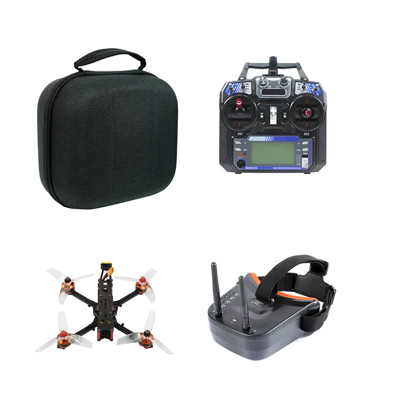 DIY F4 X1 175 мм FPV гоночный Дрон Квадрокоптер RTF с очками GHF411AIO 2 4S AIO Flysky пульт