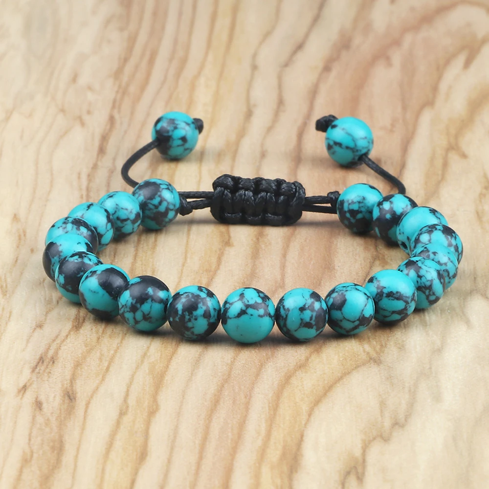 8 мм натуральный жемчуг браслет из синего камня подвески ткань бусины строка с