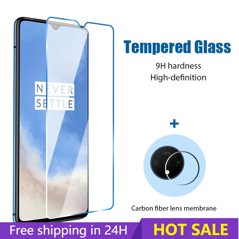 

2 in 1 Protective Glass for Oneplus 8T 7T 6T 6 Back Camera Screen Protector for Oneplus Nord N100 N10 5G HD Hardness HD Glass