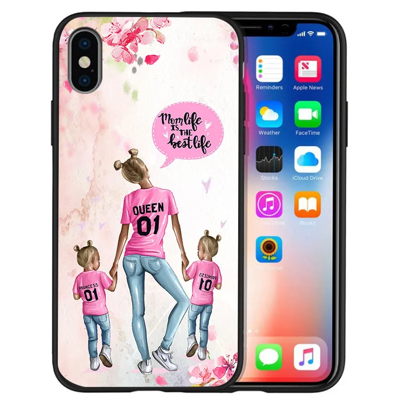 Чехол для iPhone 11 Pro сделай сам на выбор маленькой мамы королевы мыши принца чехол 7 X