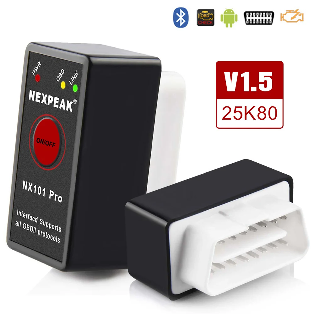 Универсальный OBD2 ELM327 V 1,5 сканер автоматический OBDII сканирующий Инструмент OBD 2 ODB II ELM 327 V1.5 Bluetooth ODB2 диагностический инструмент автоматический сканер