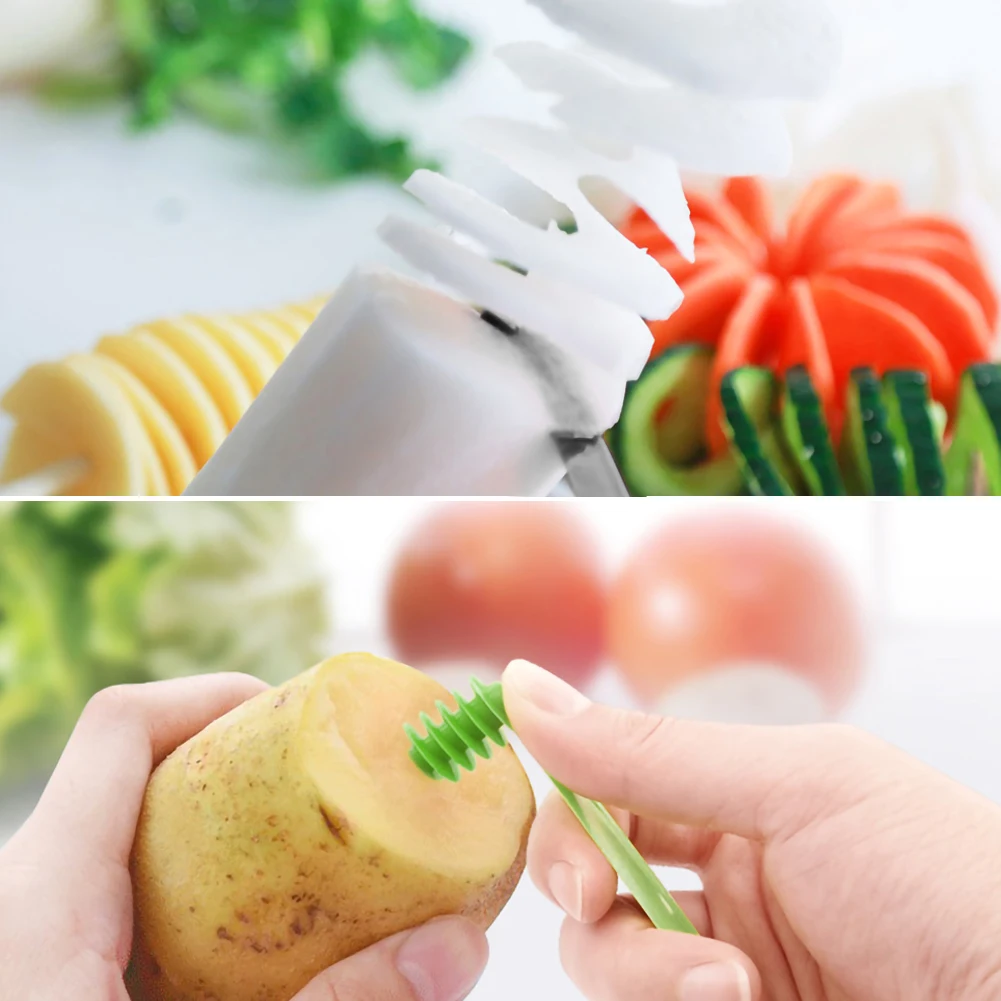 

Cucumber Spiral Slicer Fruit and Vegetable Rotating Slice Multi-function Cutting