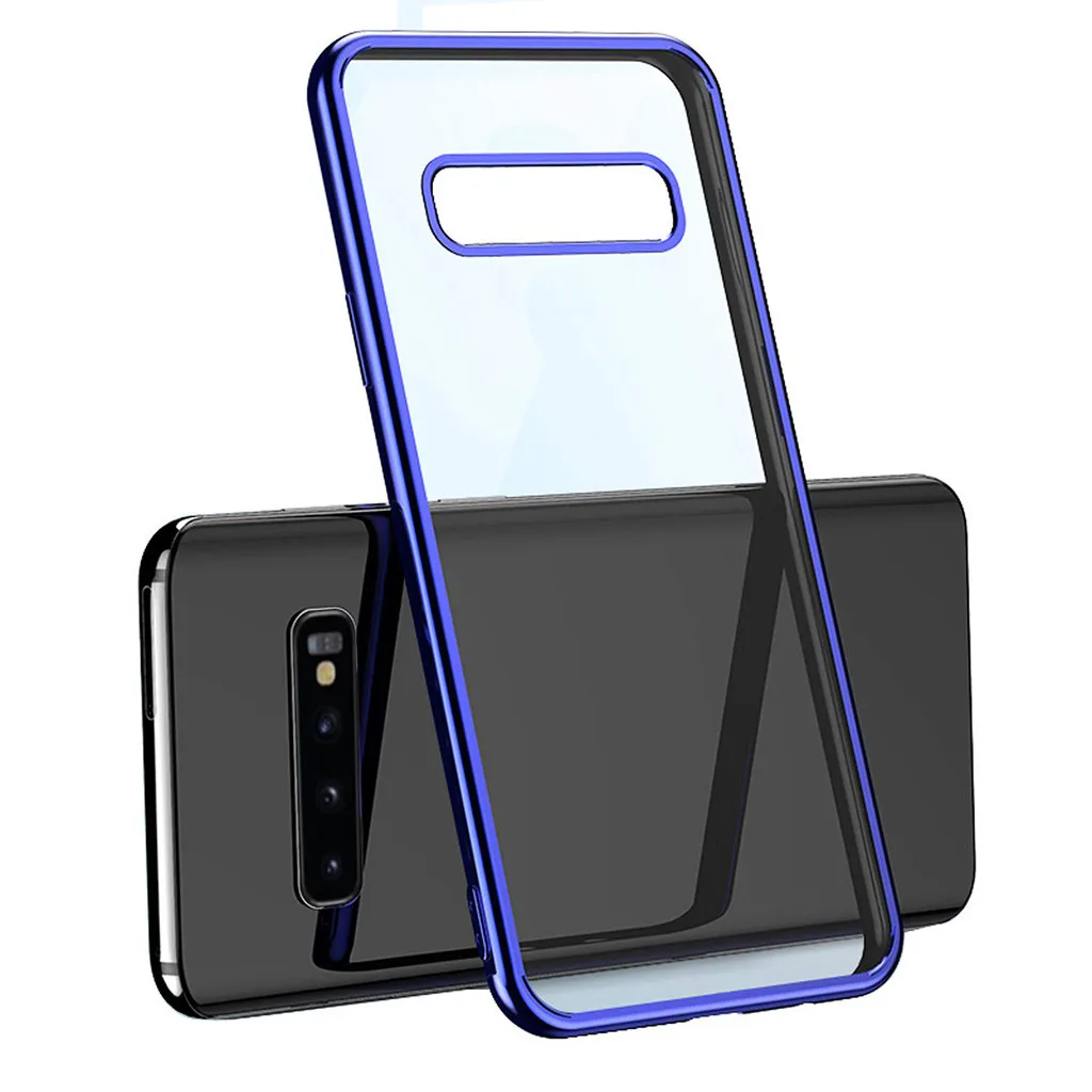 For Samsung S10 Clear Slim Thin Non-slip Back Hybrid Hard Case Cover 6.1 inch Protective back Phone Shell Shockproof phone |