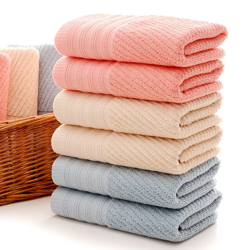Качественное мягкое однотонное полотенце из чистого хлопка оптом плотное