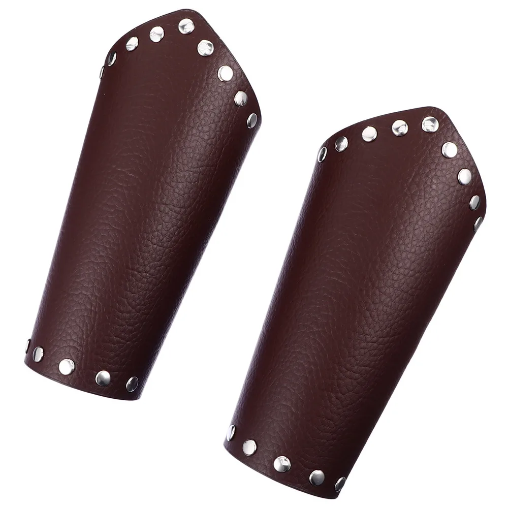 

1 Pair Leather Gauntlet Wristband Wristband Lace-Up Knight Gauntlet Wristband