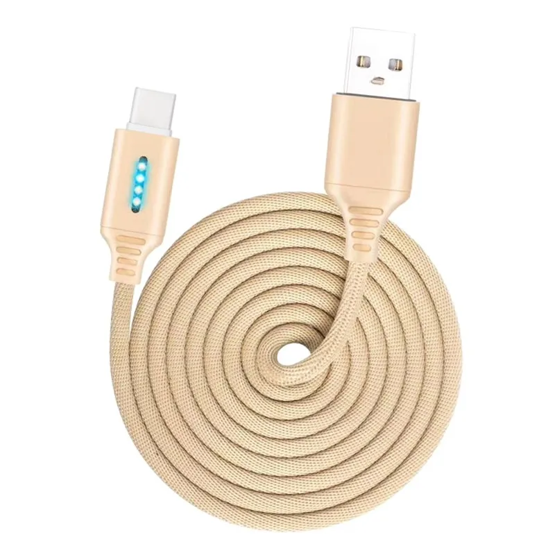 Интеллектуальное отключение питания 1 м USB Type C кабель нейлоновый Быстрая зарядка