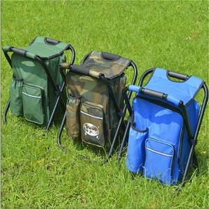 outdoor folding chair camping fishing chair stool portable backpack cooler insulated picnic tools bag hiking seat table bag free global shipping