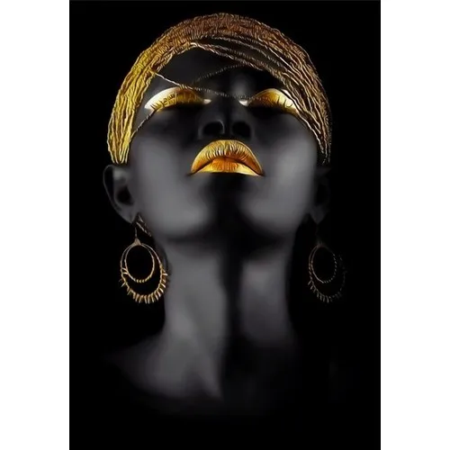 

Famer Home African Woman Themed Decorative Chart Canvas 50 * 70 Cm