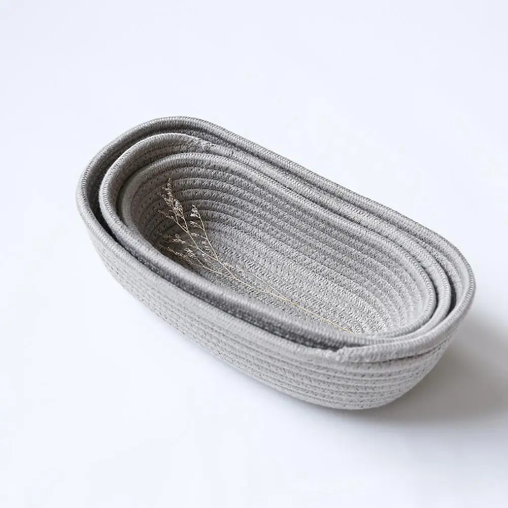 Простая настольная корзина для хранения с хлопковой нитью в форме корабля