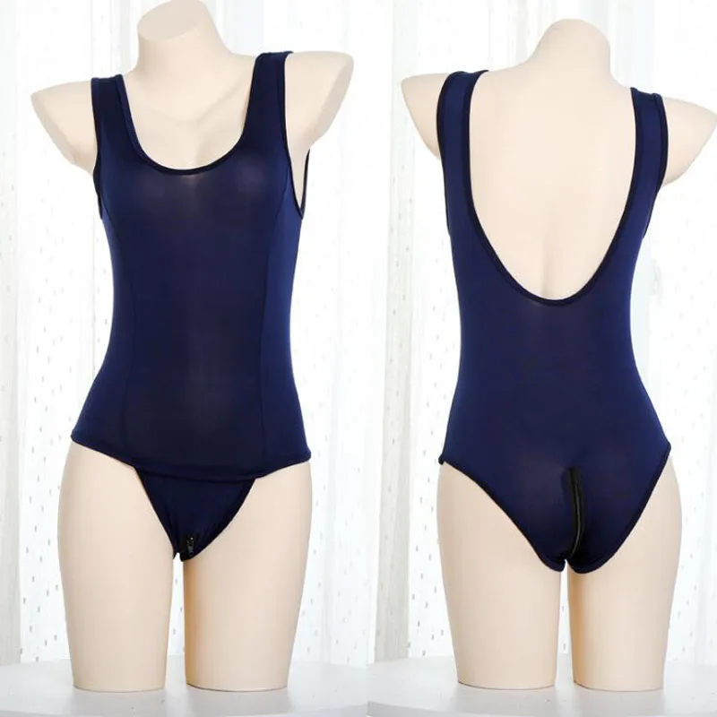 Сексуальное боди женское нижнее белье бикини с открытой промежностью в японском