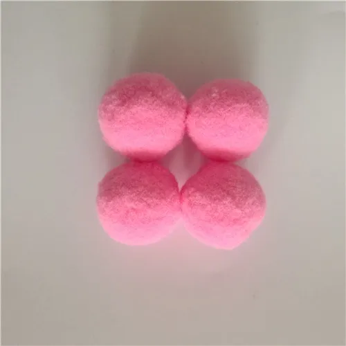 color 02 dark pink 1600 шт 10-30 мм помпон меховой плюшевый шар для поделок DIY мягкое украшение дома Одежда для шитья на ткани аксессуары - Цвет: color 02 dark pink