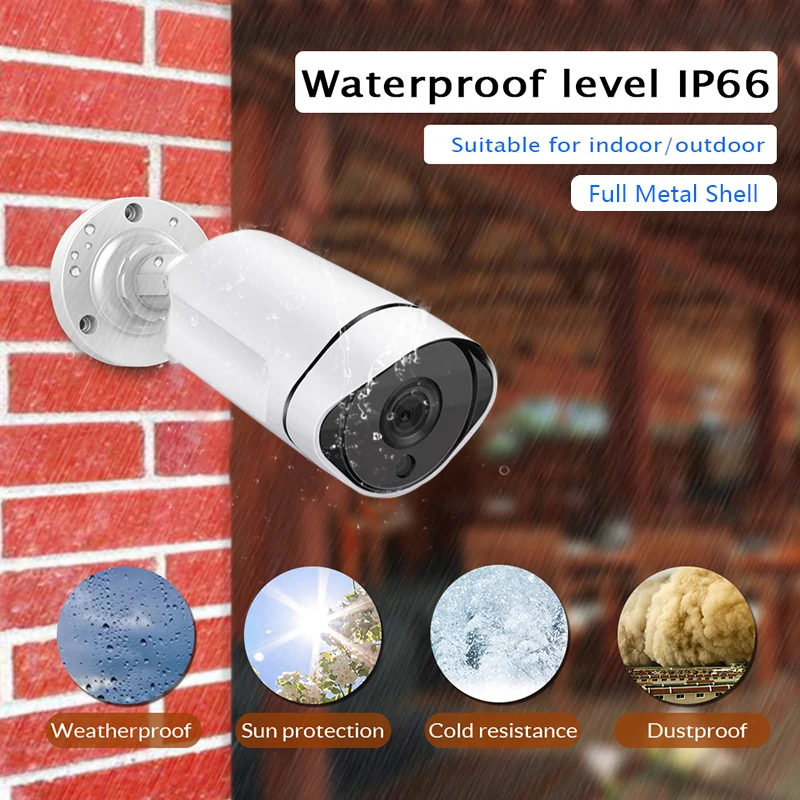 Водонепроницаемая наружная ИК камера ночного видения 5 МП 3 Мп 2 Onvif IP 48 в POE H265