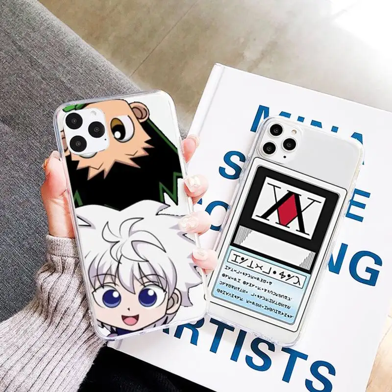 

Hunter X hunter Phone Case Transparent Clear for iPhone 11 12 mini pro XS MAX 7 8 6 6S Plus X 5S SE 2020 XR