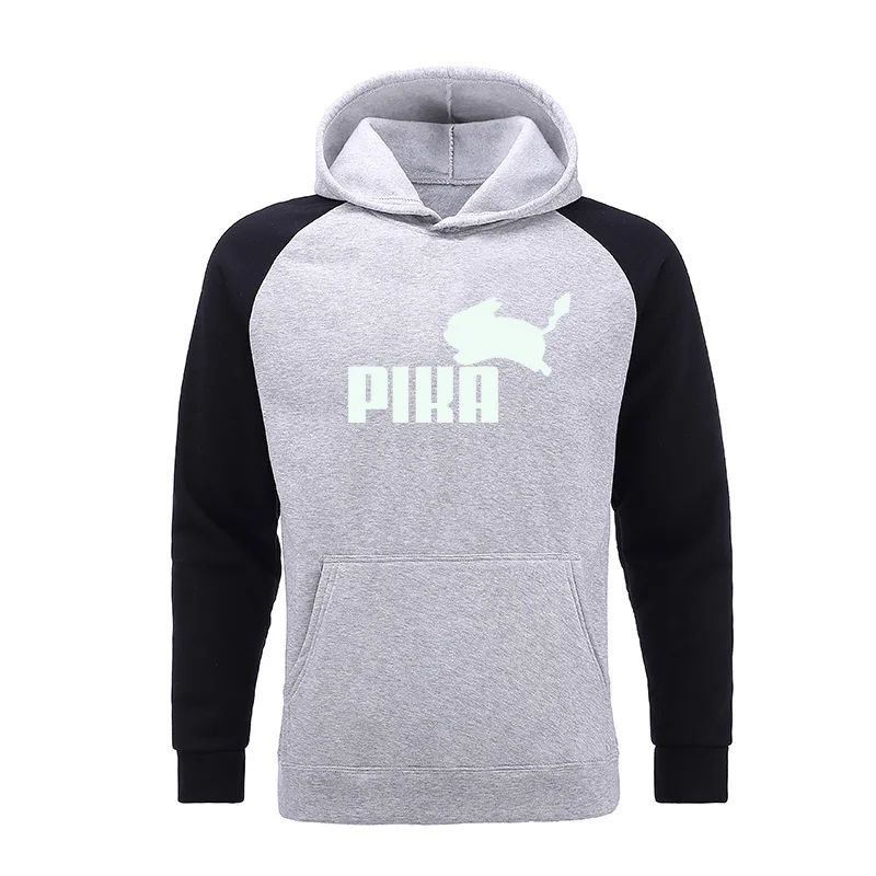 Новые брендовые модные милые толстовки с капюшоном покемонами мужские аниме Pika