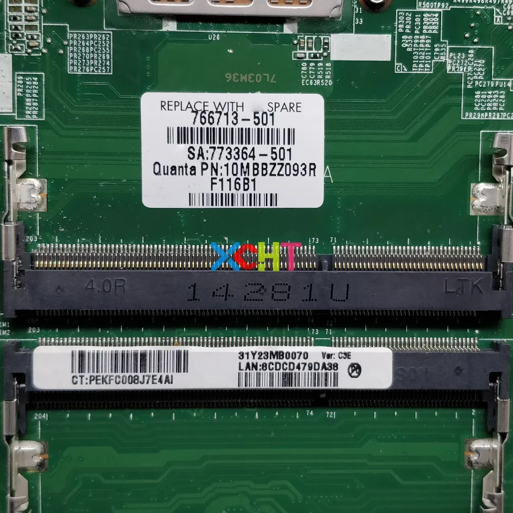 Для hp 15-P серии 15Z-P000 766713-501 766713-001 аккумулятор большой емкости DAY23AMB6C0 w A8-5545M материнская плата с процессором для ноутбука испытания
