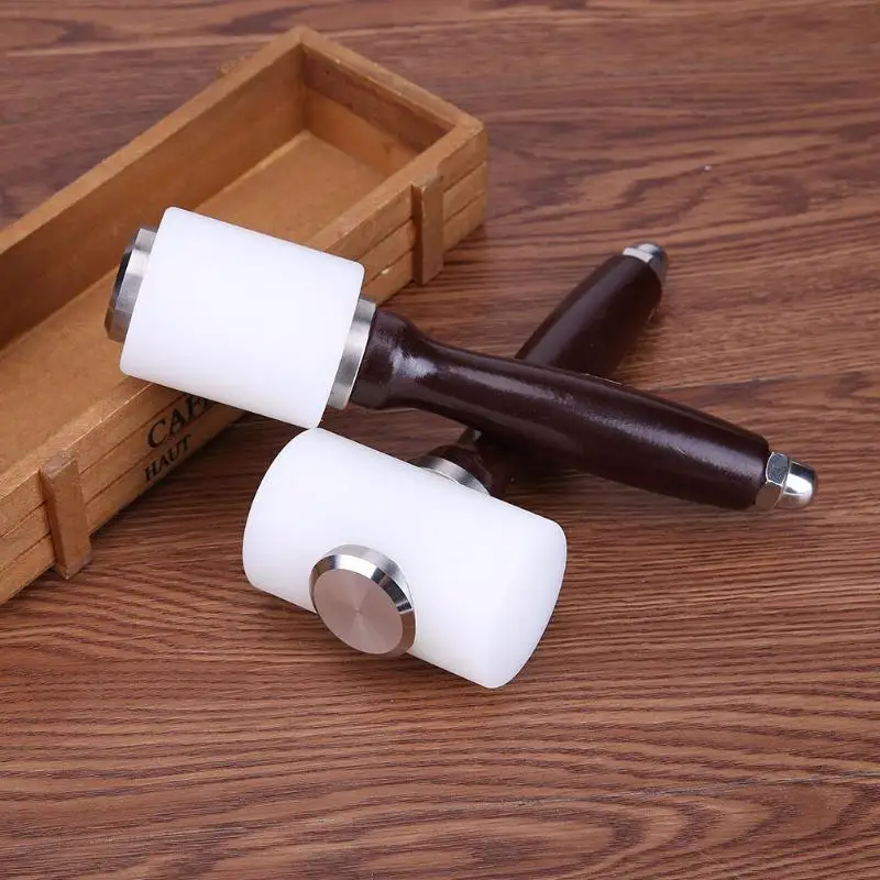 Новый DIY кожа резьба молотка пробойник для кожи резка нейлон молоток инструмент с
