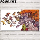 FOOCAME Приключение Дигимонов; Angewomon аниме Искусство Шелковый картины, настенные декорации Плакаты и печатает домашний декор фотографии Гостиная украшения