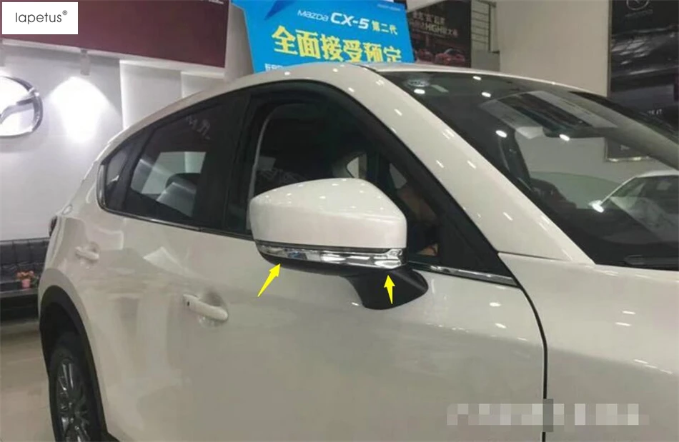 Аксессуары Lapetus подходят для Mazda CX-9 CX9 ABS внешнее зеркало заднего вида полоса формовочная крышка комплект отделка/Хромированный комплект