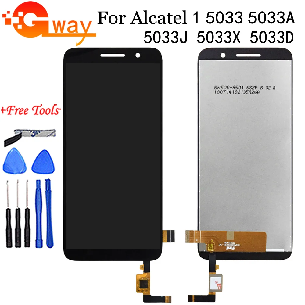 Для Alcatel 1 5033 5033A 5033J 5033X 5033D 5033T ЖК дисплей + кодирующий преобразователь сенсорного