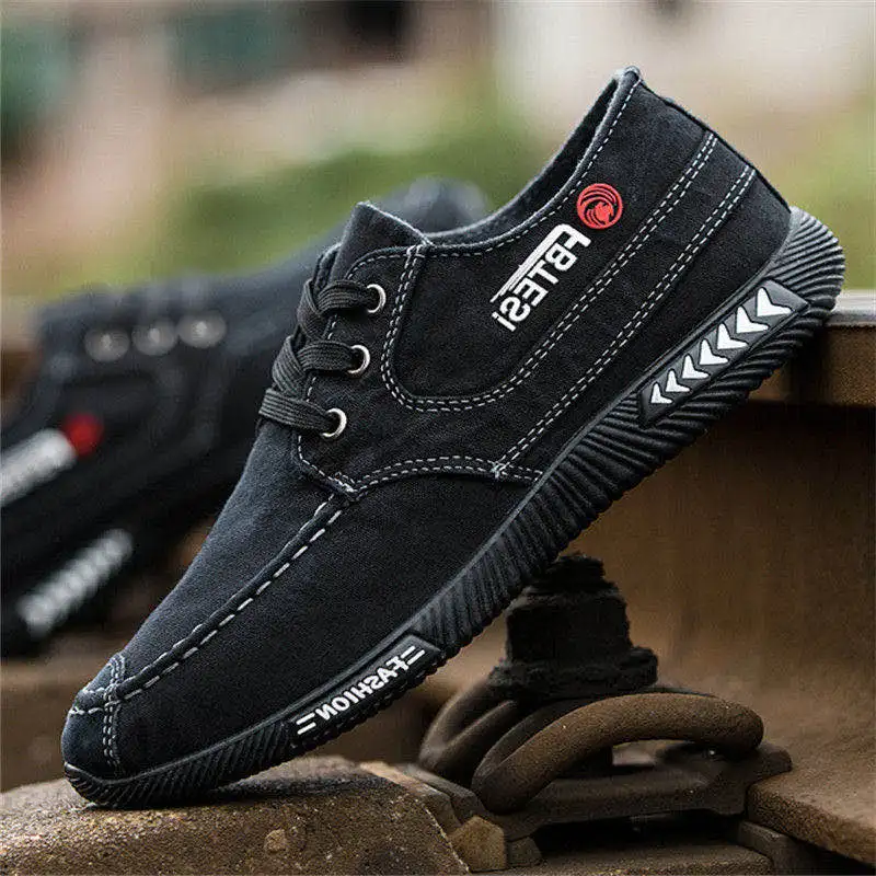 Новая мужская парусиновая обувь Весенняя Повседневная Дышащая Тканевая в стиле