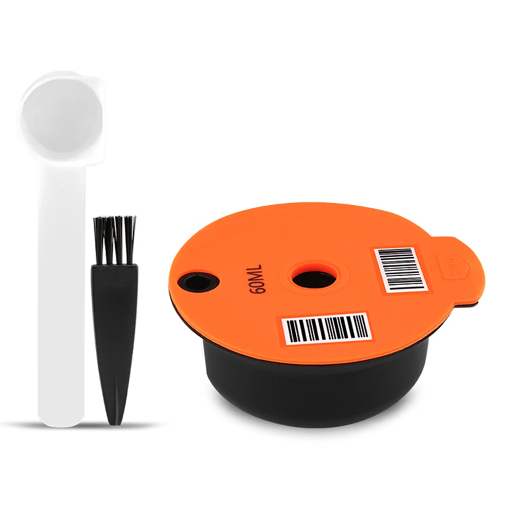 60/180 ml coffee machine for Bosch-s Tassimo kitchen gadgets reusable capsule cup filter basket pod and spoon brush | Дом и сад
