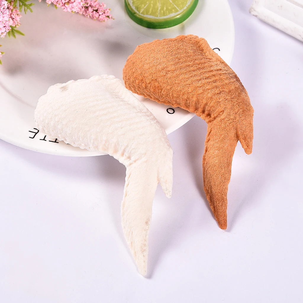 

Dog Sound Squeaky Chew Toy Simulation Chicken Wing Shape Training Playing