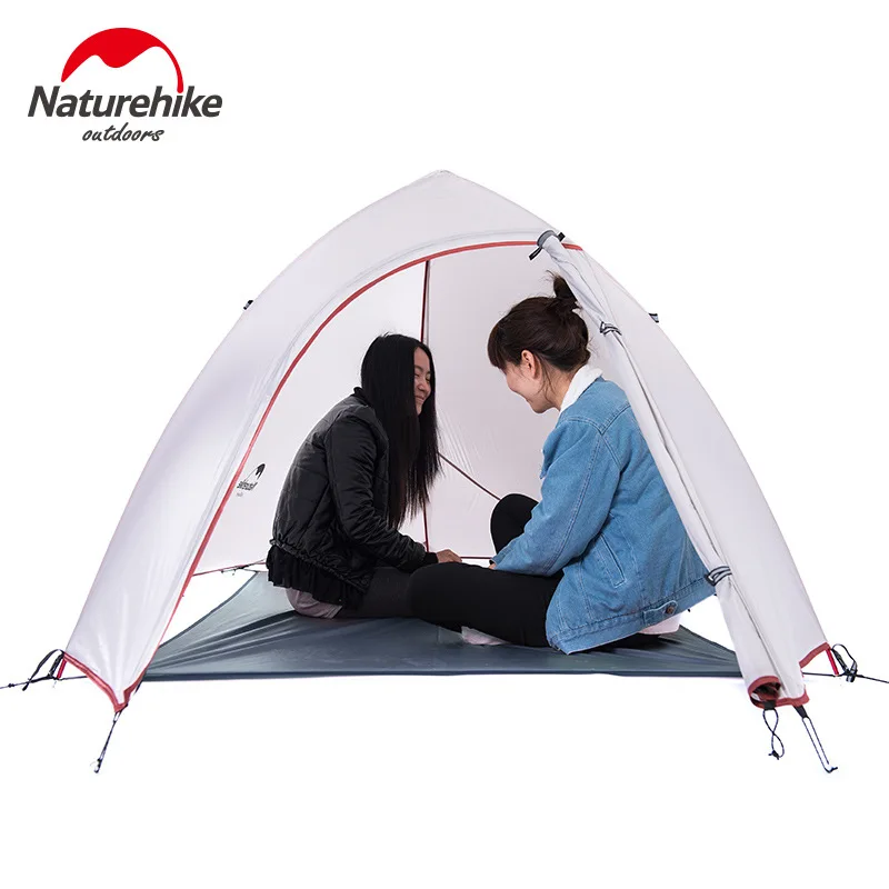 NatureHike продвижение 2 человек 3 Человек Палатка 20D силиконовая ткань двухслойный Кемпинг туристическая палатка легкая DHL