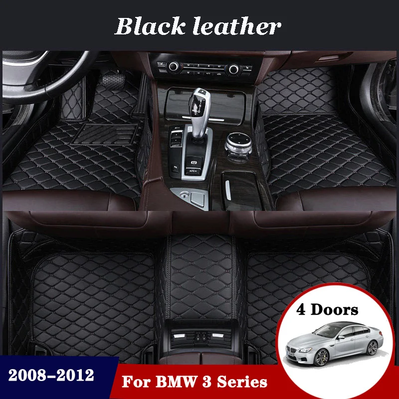 

Автомобильные коврики для BMW, 3 серии, 4 двери, 2012, 2011, 2010, 2009, 2008, автомобильные напольные коврики, аксессуары для интерьера, чехлы для стайлинга автомобиля