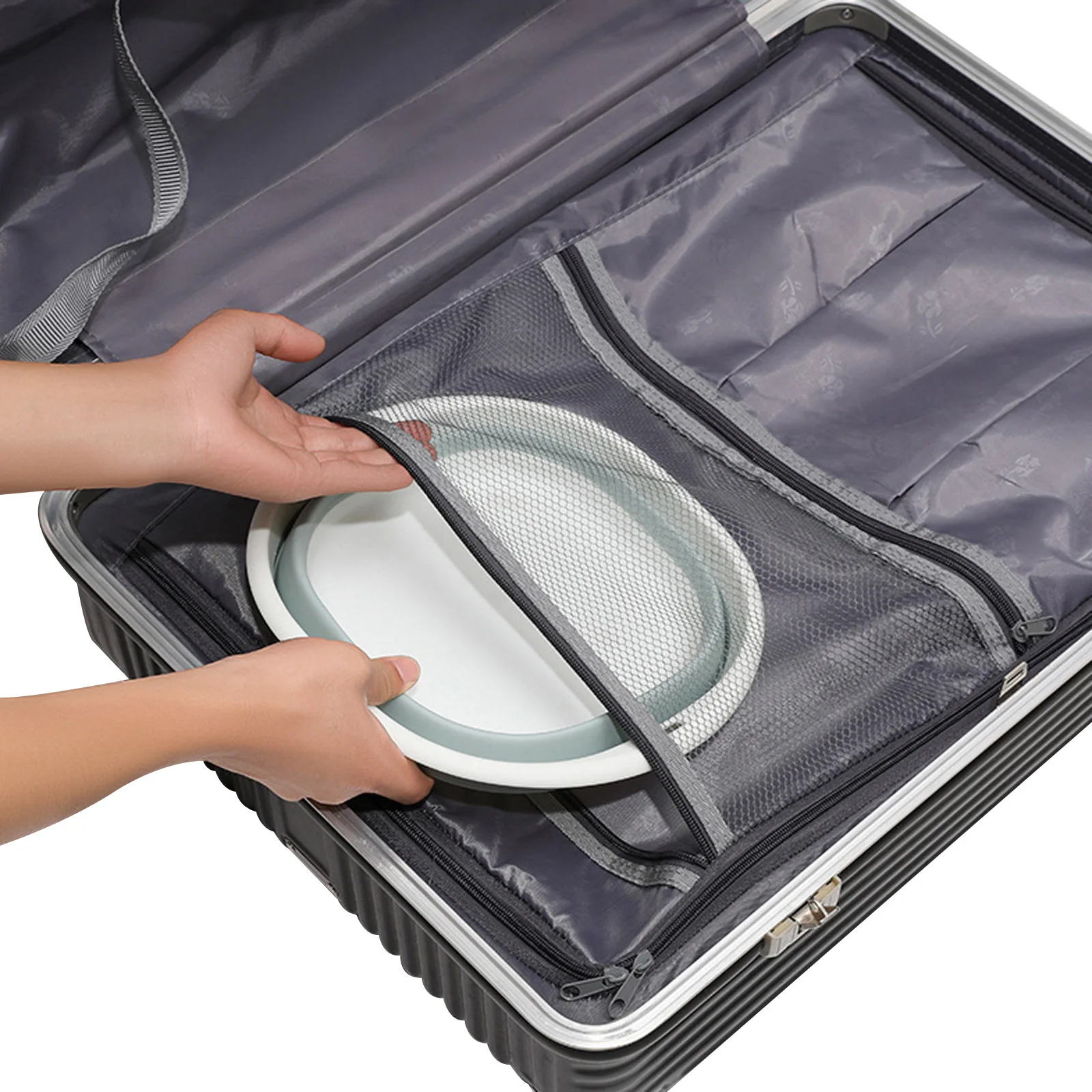 Wash Basin barrel Portable Foldable Plastic Footbath Bowl Washtub Home Travel durability toughness washing face vegetable |