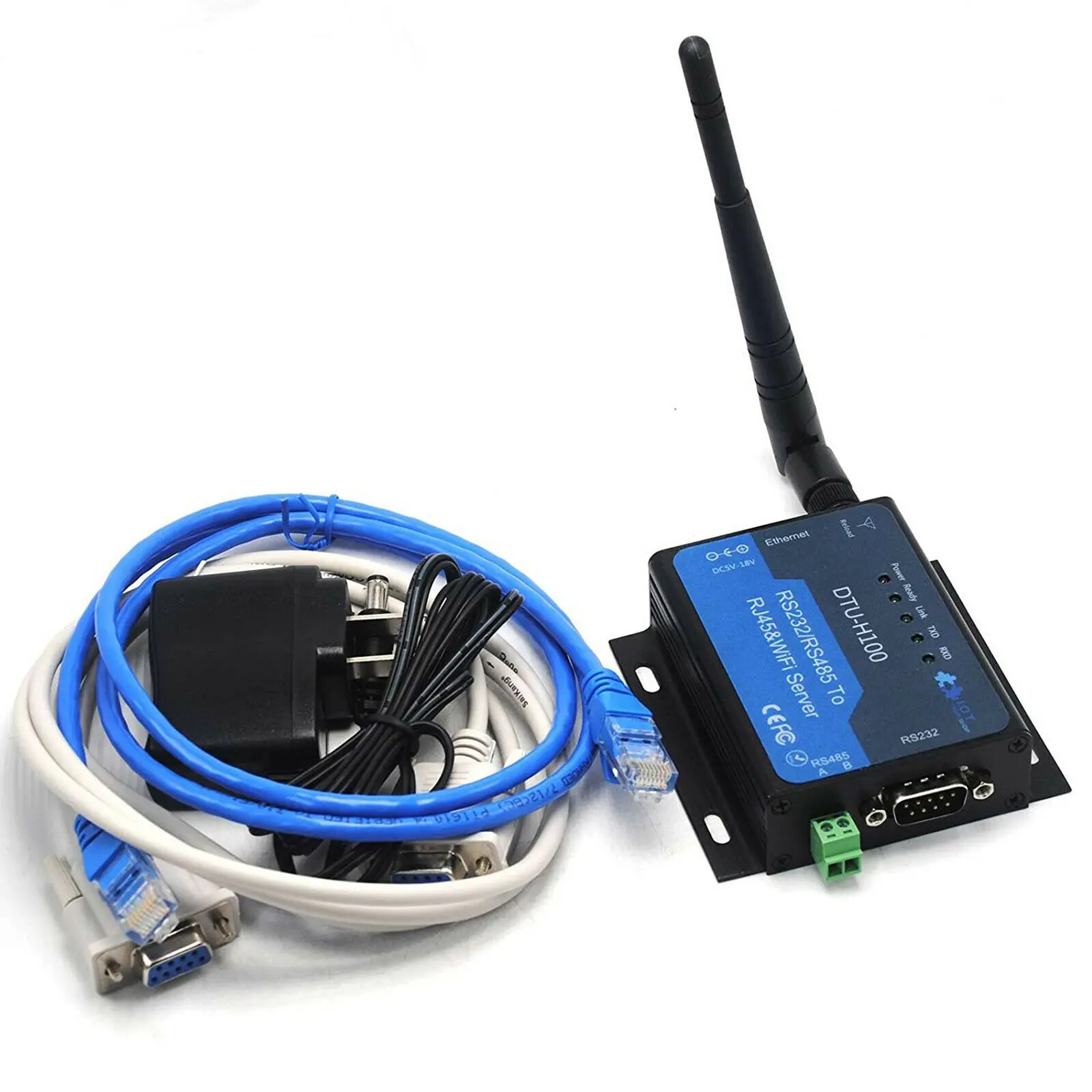 HF-H100 RS232/485 WIFI Серийный порт Сервер беспроводной последовательный сервер DTU ЕС