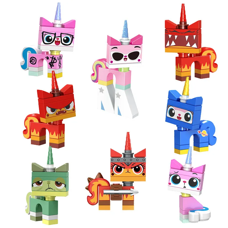 Мультяшная сеть Unikitty мини кукла экшн Фигурка Набор строительных блоков