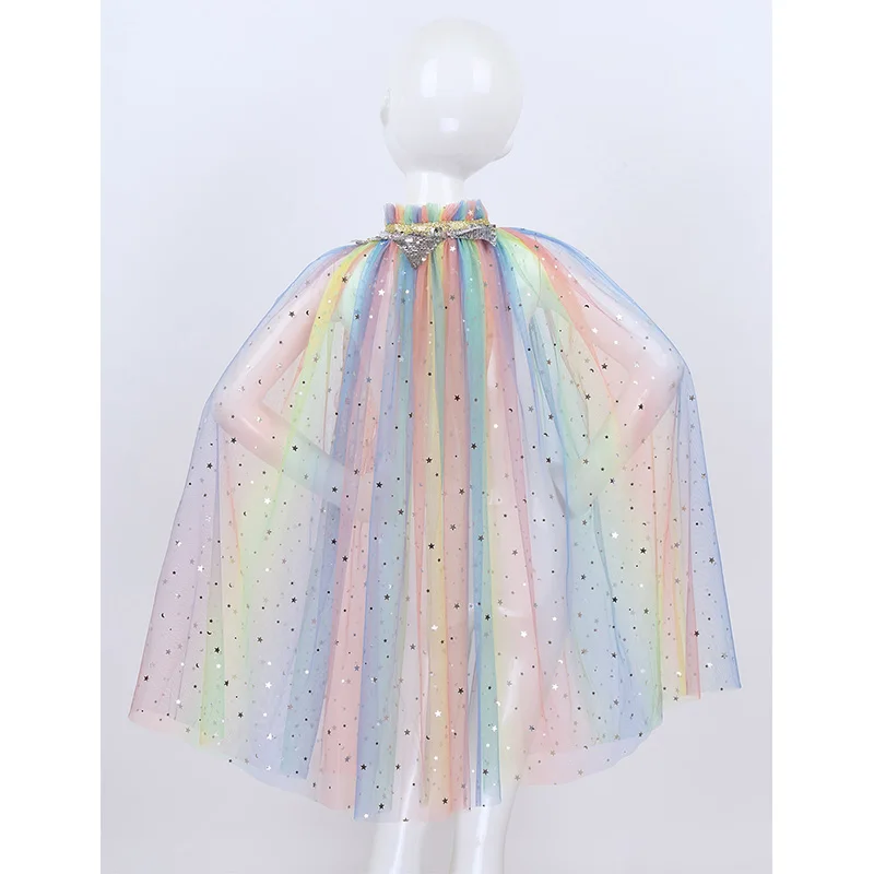 Тюлевый костюм принцессы TiaoBug со сверкающими блестками для девочек Хэллоуина