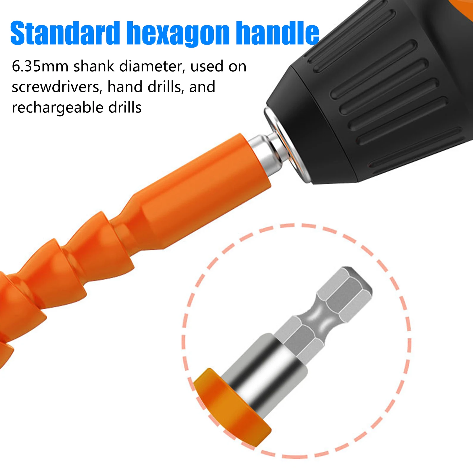 

21PCS Flexible Shaft Tool Electronics Drill Screwdriver Bit The sleeve Holder Connect Link Multitul Hex Shank Extension Snake