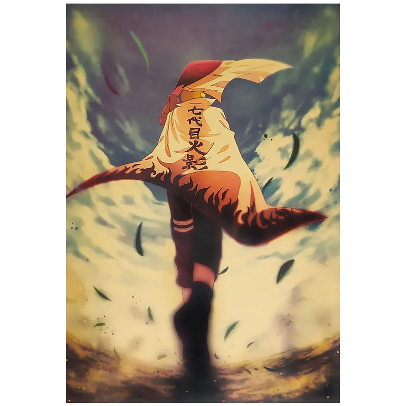 

The seventh generation ninja ninja ninja retro kraft paper poster bar home comic exhibition decoration wall stickers
