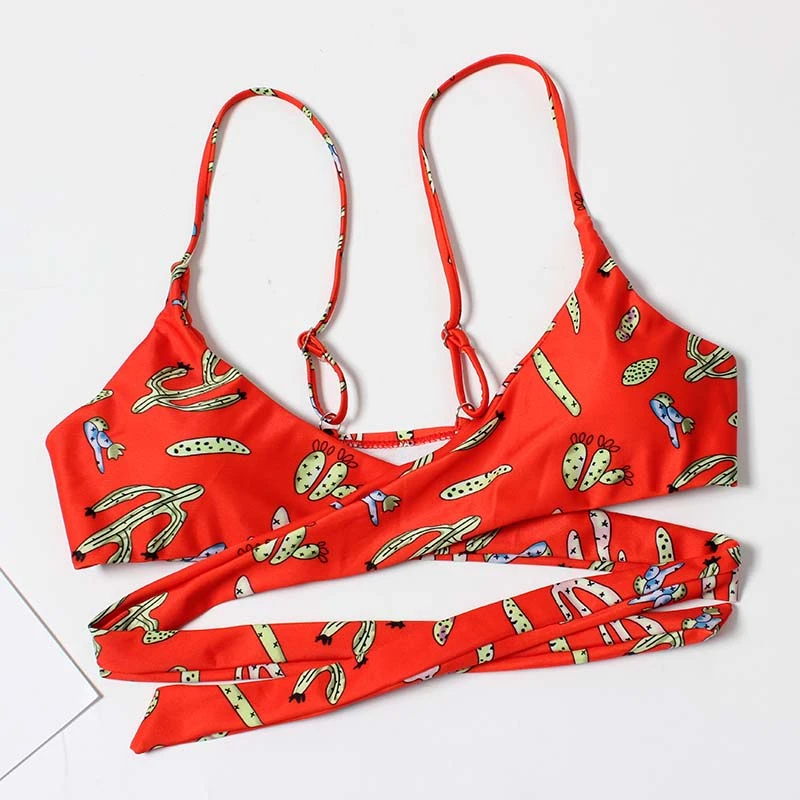 K8356 раздельный купальник женский взрослый полиэстер спандекс взрывы высокая