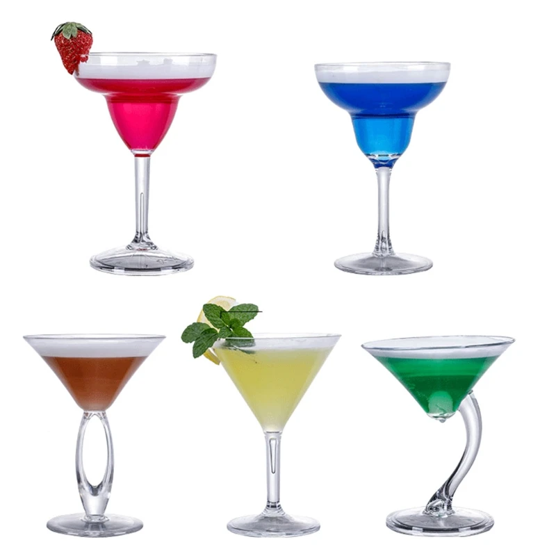 

Creative Acrylic Cocktail Glass Personalized Acrylic Material Wine Glasses Bar Martini Glasses Margarita Champagne Glass