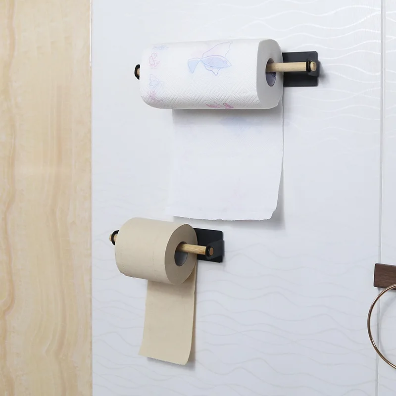 Вешалка для кухонных полотенец кухонная бумажная стойка клейкая рулонная бумага