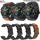 Ремешок силиконовый + кожаный для Xiaomi Haylou RT LS05S, браслет для наручных часов, 20 22 мм