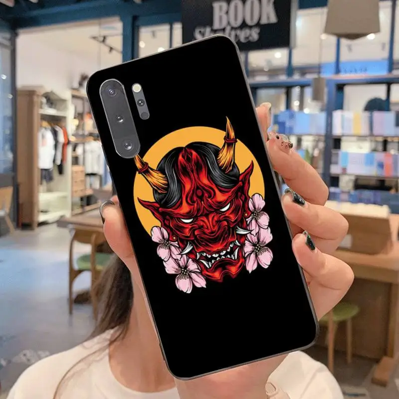 HPCHCJHM японский Oni Hannya чехол для телефона с изображением демона Samsung Note 7 8 9 10 Lite Plus