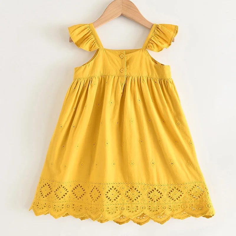 Платья для девочек LOVE DD &amp MM Новинка лета 2021 стильная одежда милое ажурное