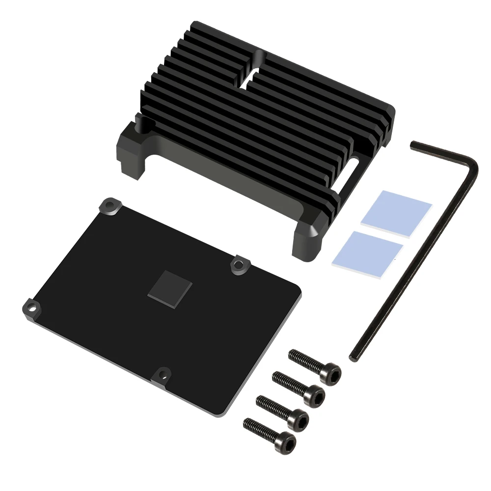 Металлический чехол для Raspberry Pi 4 4B из алюминиевого сплава с пассивным