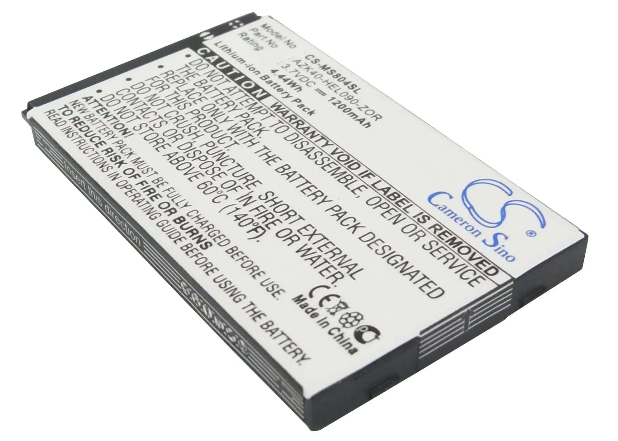 

CameronSino for GIGABYTE GSmart MS804 Helen O2 XDA Denim AZK40-HEL090-ZOR battery