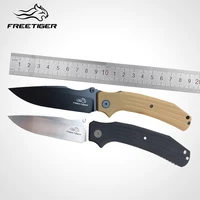 freetiger d2 folding knife outdoor hunting camping survival pocket knives with pocket clip thumb stud g10 handle edc tools ft21