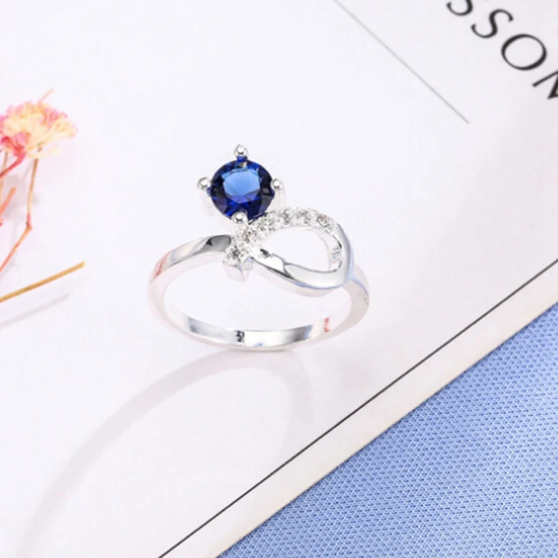 Новинка креативное витое кольцо с узлом бабочки высококачественное циркониевое