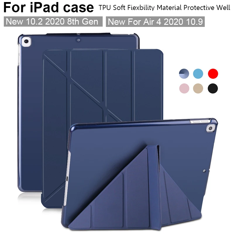 

Чехол для iPad Air 4, чехол-книжка для ipad Air 1 из ТПУ, Чехол для iPad Air 2, смарт-чехол для ipad Air 3 10,5 10,2 7 8 2020